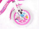 Bicicletta per Bambina 14" 2 Freni con Cestino e Borse Laterali Rosa