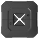 Set 2 Pesi Riempibili per Base per Ombrellone a Sbalzo 101x101x12cm in HDPE Nero      