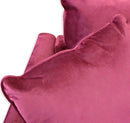 Divano 3 Posti Chandler 196x81x89 h cm in Velluto Rosso