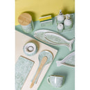 Poggiamestolo 27 cm  in Ceramica VdE Tivoli 1996 Cozumel Acqua marina