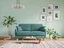 Divano Letto 3 Posti 200x94x97 cm in Tessuto Azzurro