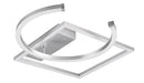 Plafoniera da Interno a LED SMD in Metallo Alluminio spazzolato