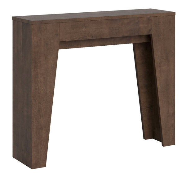 acquista Consolle Allungabile 90x25/181 cm Pannelli in Nobilitato Narrow Noce