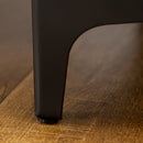 Mobile Multiuso 2 Ante 60x41,5x80 cm in MDF e Acciaio Nero e Bianco