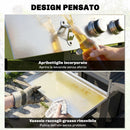 Barbecue a Gas 109x50x109 cm con 3 Fuochi e Bruciatore Laterale in Acciaio Inox e Metallo Nero      