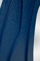 Specchio da Muro Dalia Blu 90x4x97 cm in MDF e Specchio Blu      