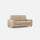 Divano 2 Posti 148x85x85 cm Sakar in Tessuto Beige