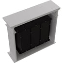 Camino a Bioetanolo da Pavimento 95x28x87 cm Flig San Diego Light Bianco