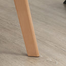 Set 2 Sedie Imbottite 54x57x80 cm in Velluto e Legno Grigio