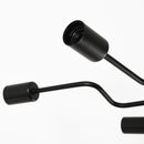 Lampadario a Soffitto Moderno da Soffitto 8 Luci E27 105x74x11 cm  Nero
