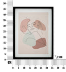 Stampa con Cornice Face A 35x2x47 cm in MDF e Vetro Multicolor      