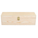 Cassetta portabottiglie vino legno naturale 1 bottiglia champagne cm 38x13xh12