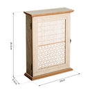 Scatola Porta Chiavi 20x6,5x26,5 cm  in Legno Decorato