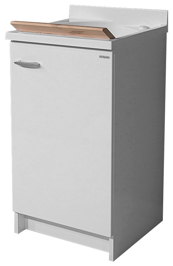 acquista Mobile Lavatoio 45x50x85cm Anta Asse in Legno Montegrappa Marella Bianco Destra con Cesto