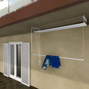 Stendibiancheria da Soffitto Salvaspazio per Interni e Esterni con 5 Aste da 150cm (altezza soffitto 320 cm) Stendinik