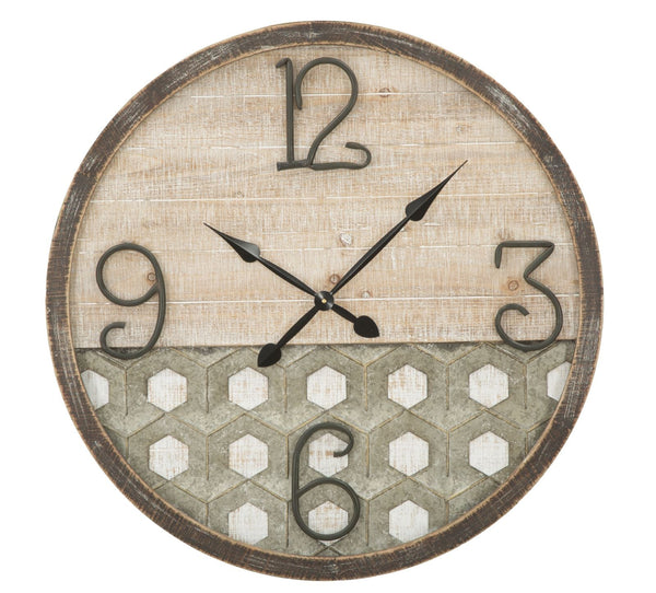 online Orologio da Muro Denver Ø80x3,5 cm in Ferro e MDF