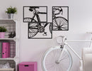 Pannello da Muro Bike Set 3pz 40x1,3x60 cm in Ferro Multicolor      
