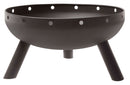 Braciere da Esterno Verdemax Ø53x29 cm Forca e Paletta Incluse in Metallo Nero      