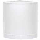Set 3 Banconi Angolari da Negozio con Mensole e Vetrina Bianco Brillante