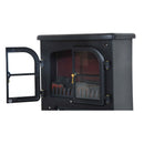 Camino Elettrico da Terra Effetto Fiamma 950W/1850W Nero 