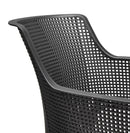 Set 6 Sedie da Giardino 61x54x79h cm Elisa Chair Grafite