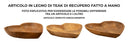 Svuotatasche Kiha 27x29x4 cm in Teak Riciclato      