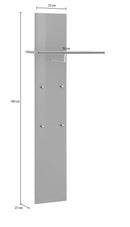 Appendiabito  50x27x140 cm Magic Bianco Lucido