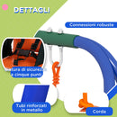 Altalena da Giardino 2 in 1 per Neonati e Bambini da 6 Mesi a 8 Anni Arancione e Blu    