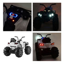 Quad Elettrico per Bambini 12V Miller Superquad Bianco