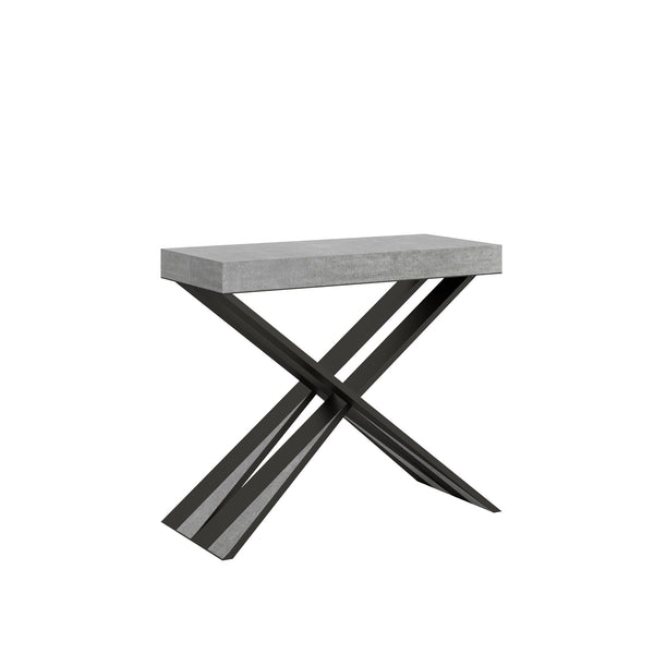Consolle Allungabile 90-196x40x77 cm in Nobilitato Grigio prezzo