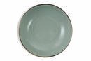 Set 6 Piatti Fondi Ø20,5x5,3 cm in Gres Villa d'Este Home Tivoli Royal Light Grigio Tortora