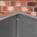 Contenitore per Mangimi 88,5x67,5x125,5 cm in Acciaio 2 Scomparti  