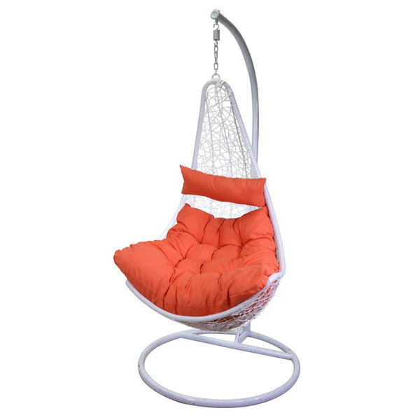 Dondolo Pensile da Giardino 82x65xh124 cm con Cuscini Rialto Bianco acquista