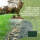 Rullo Compressore per Prato Capacità 63L con Lama Raschiante in Metallo Verde Scuro      