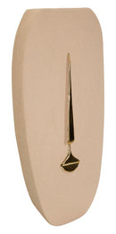 Decorazione Murale Lagos 25x6,5x39,5 cm in Ceramica Marrone e Oro      