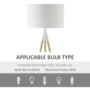Lampada da Terra 53x53x144 cm E27 Paralume in Tessuto Bianco e Oro
