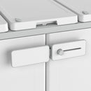 Armadio Pattumiera Differenziata 2 Ante 94x45x87 cm Keter Recyclo Basic Grigio e Bianco  