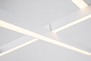 Plafoniera Modern in Metallo e Acrilico Rida Bianco