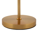 Lampada da Tavolo Oldy 30x16x53 cm in Ferro e Vetro Oro e Arancione      
