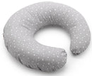 Cuscino Ciambella per Allattamento 74x46x5 cm Anatomico Stelline Grigio