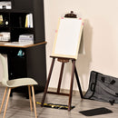 Cavalletto Treppiede da Pittura 51,5x71,5x134,5 cm in Legno di Pino Marrone
