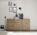 Madia Design Moderno 1 Anta 3 Cassetti Jupiter 182x44x90 cm Noce Mercure