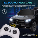 Macchina Elettrica per Bambini Licenza Mercedes-Benz EQA 12V con Telecomando Nero  