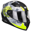 Casco Integrale per Scooter Visiera Lunga CGM Bullet 317S Giallo Fluo Opaco Varie Misure