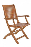 Set 2 Sedie da Giardino 55x64x94h cm con Braccioli Noemi