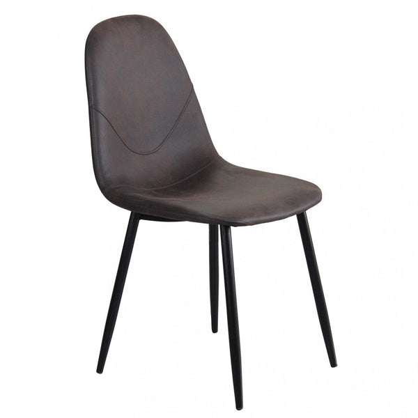 Sedia Avril 43x54x84 h cm in Plastica Marrone sconto