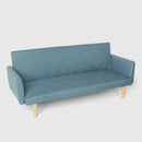 Divano Letto Clic Clac 182x64x80 cm in Tessuto Blu