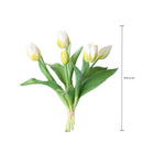 Set 3 Fiori Artificiali Tulipano per 5 Fiori 43 cm 
