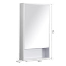 Specchio Armadietto da Bagno Pensile Bianco 50x90x12 cm 