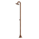 Doccia da Giardino ad Acqua Fredda in Acciaio Inox Soffione Rotondo Sined Luna TMP Oro Rosa 